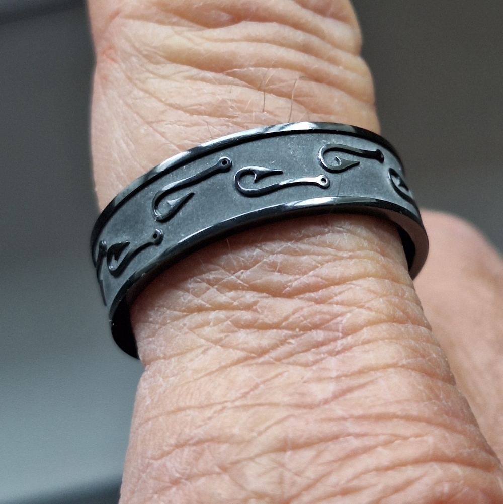 Gents Lashbrook Black Zirconium Band